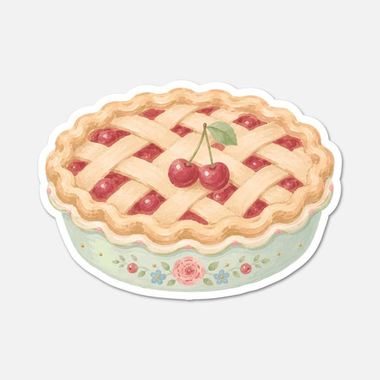 Cherry Pie - Food Sticker - Footnotes Paper