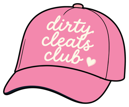 Dirty Cleats Club Hat - Softball Sticker - Footnotes Paper