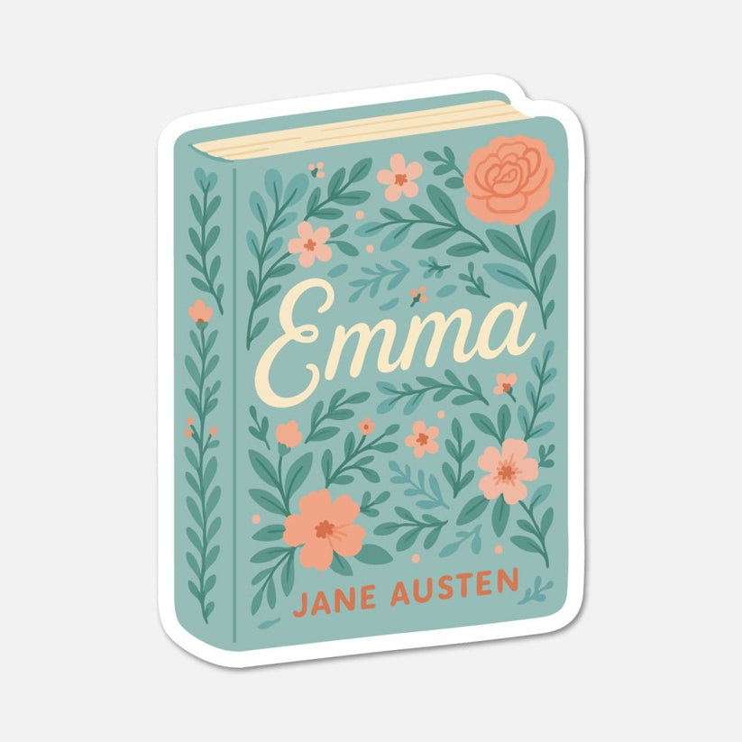 Emma book sticker – classic bookish sticker for readers – Footnotes Paper