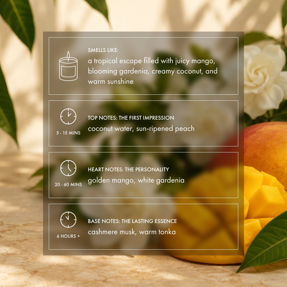 Endless Summer Candle | Tropical Fruity Floral Candle - Footnotes Paper