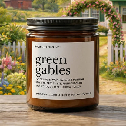 Green Gables Candle | Fresh Floral - Footnotes Paper