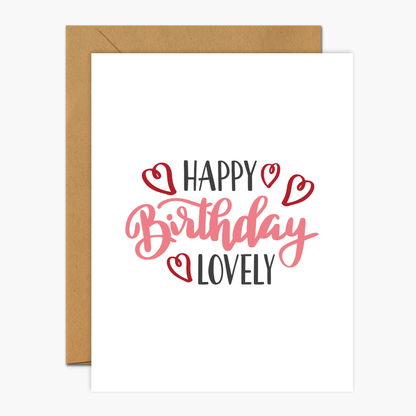 Happy Birthday Lovely - Footnotes Paper