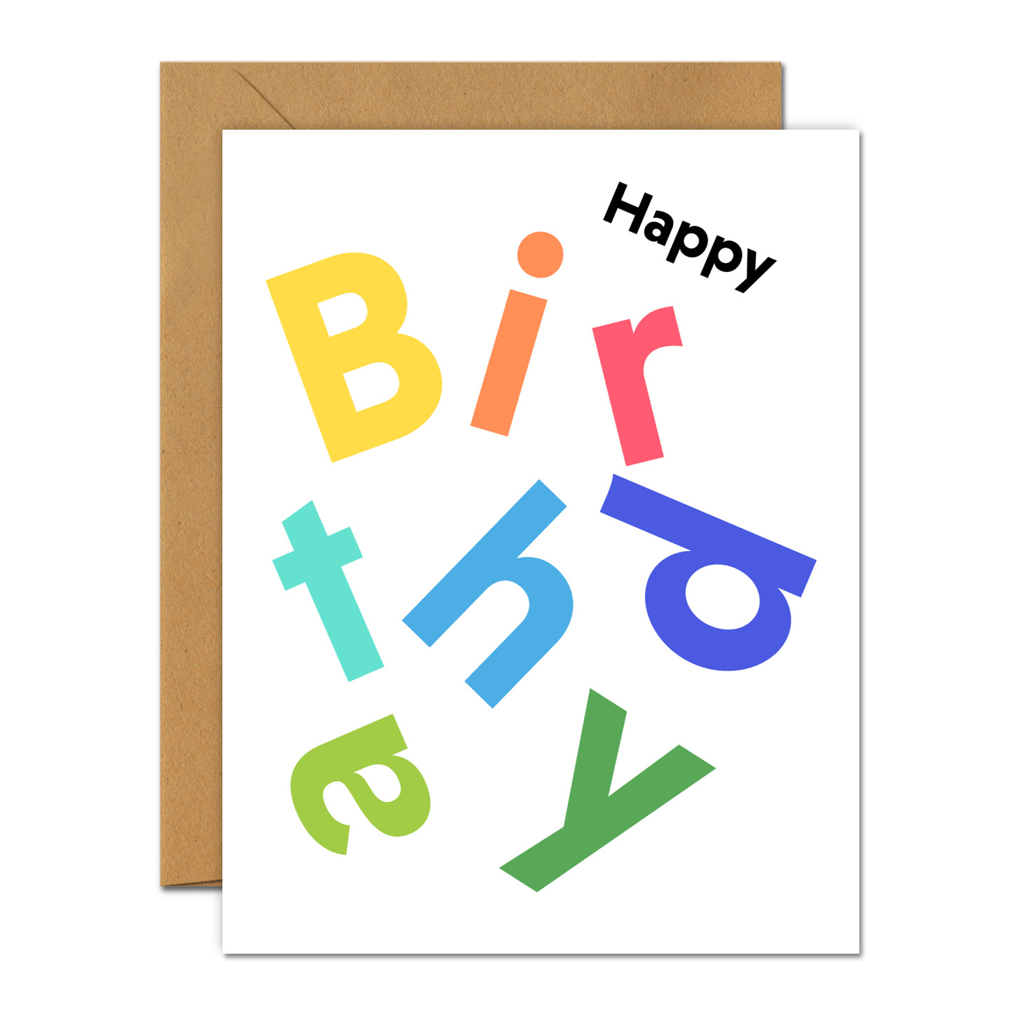Happy Birthday Scandi - Birthday Card - Footnotes Paper