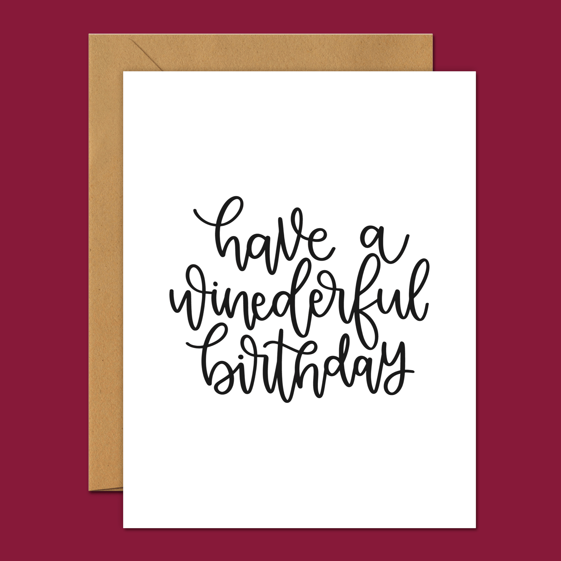 Have A Winederful Birthday - Footnotes Paper
