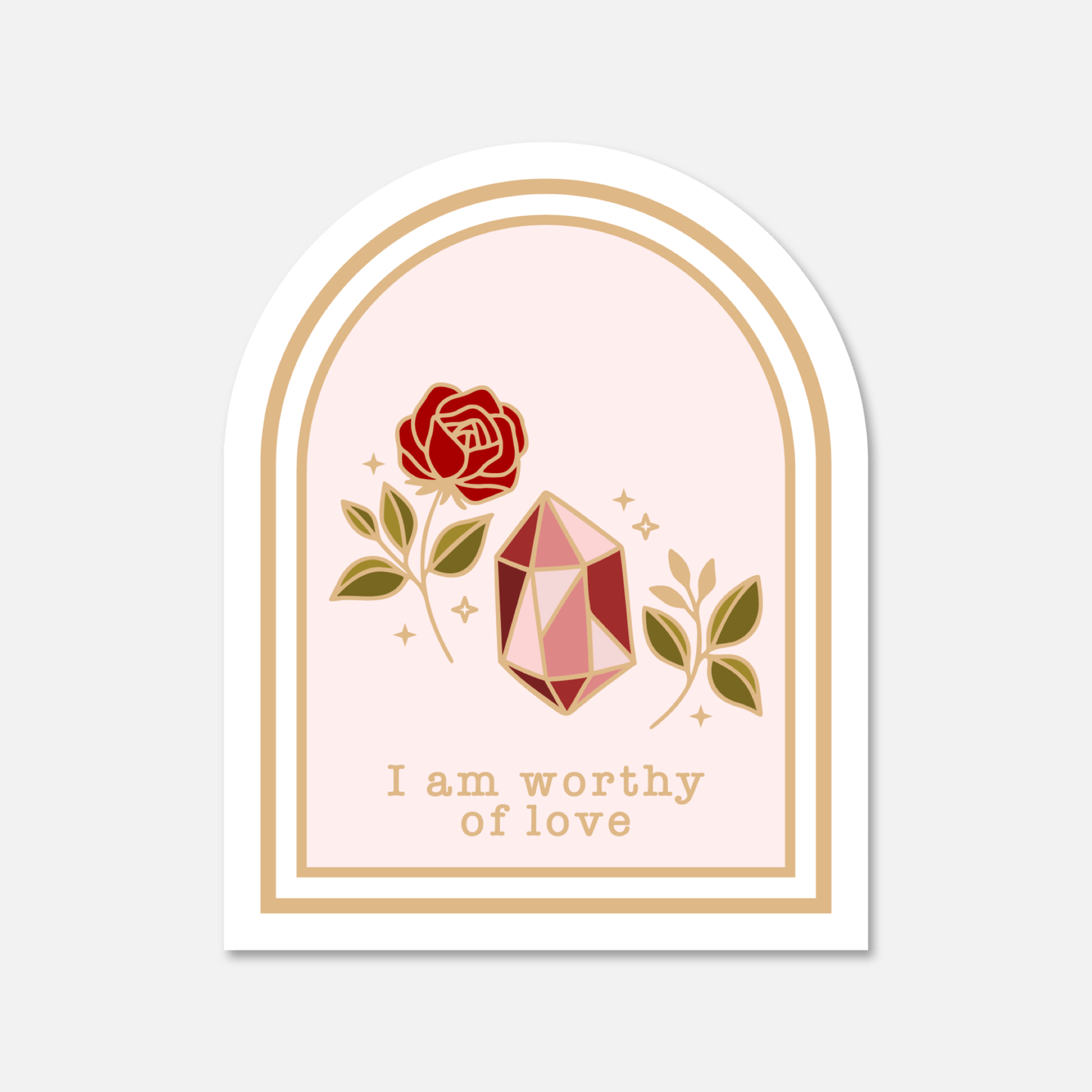 I am worthy of love - stained glass - Footnotes Paper