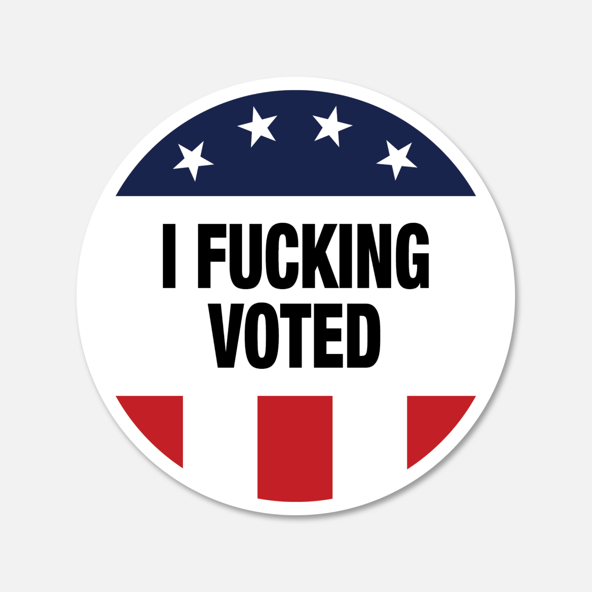 I Fucking Voted Sticker - Footnotes Paper