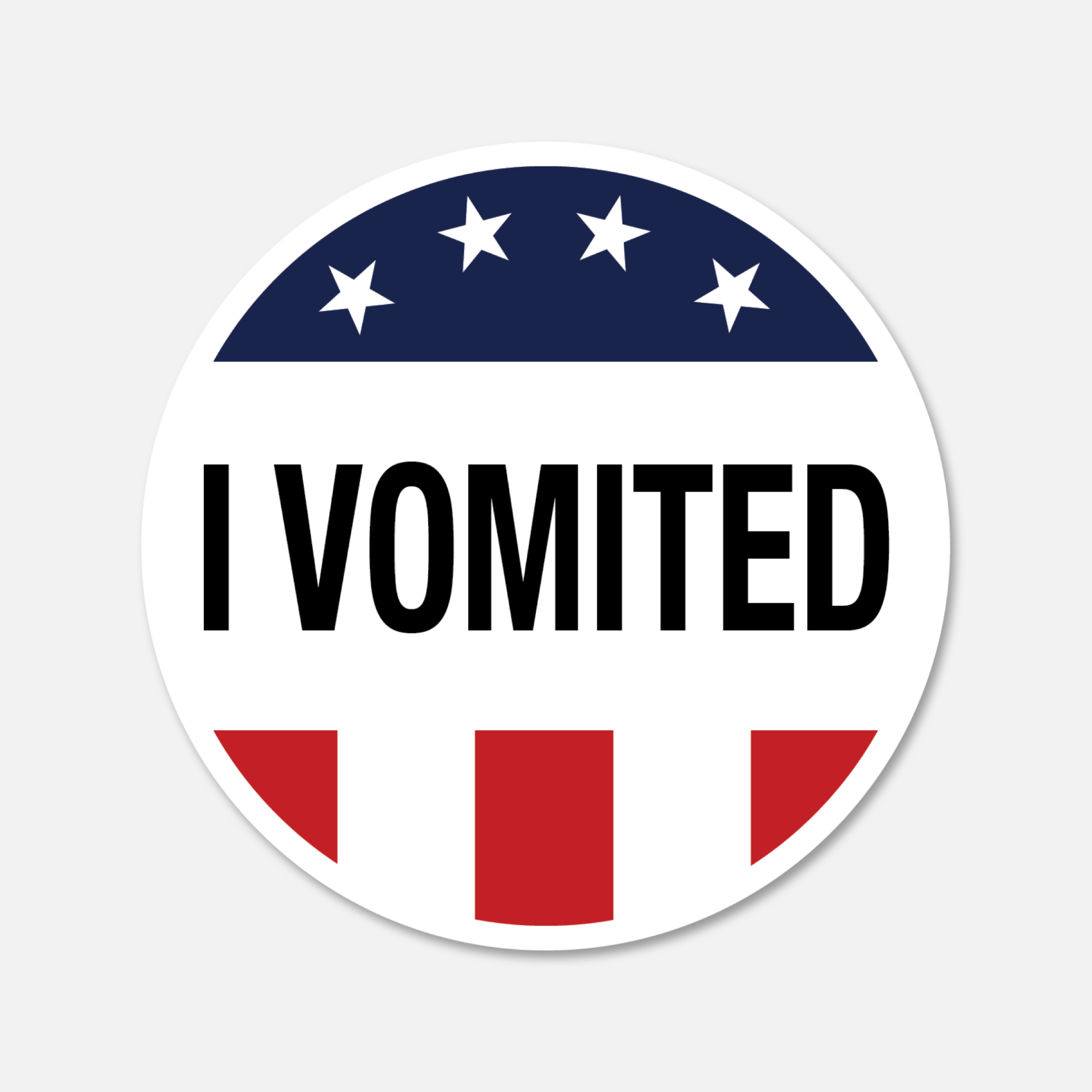Voting Sticker Joke I Voted Stickers Collection - Fun & Bold Voting Stickers – Footnotes Paper