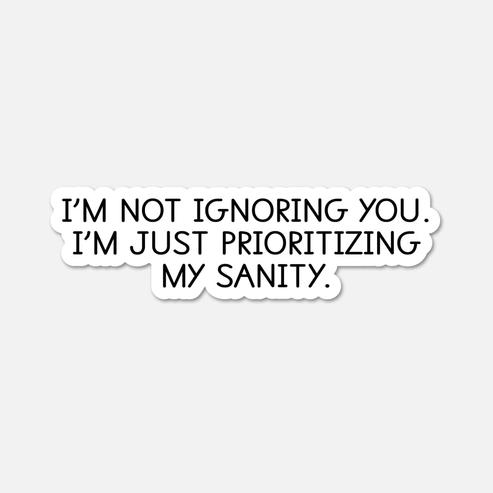 I’m not ignoring you Funny Quote Sticker - Footnotes Paper