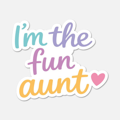 I'm The Fun Aunt Childfree Sticker - Footnotes Paper