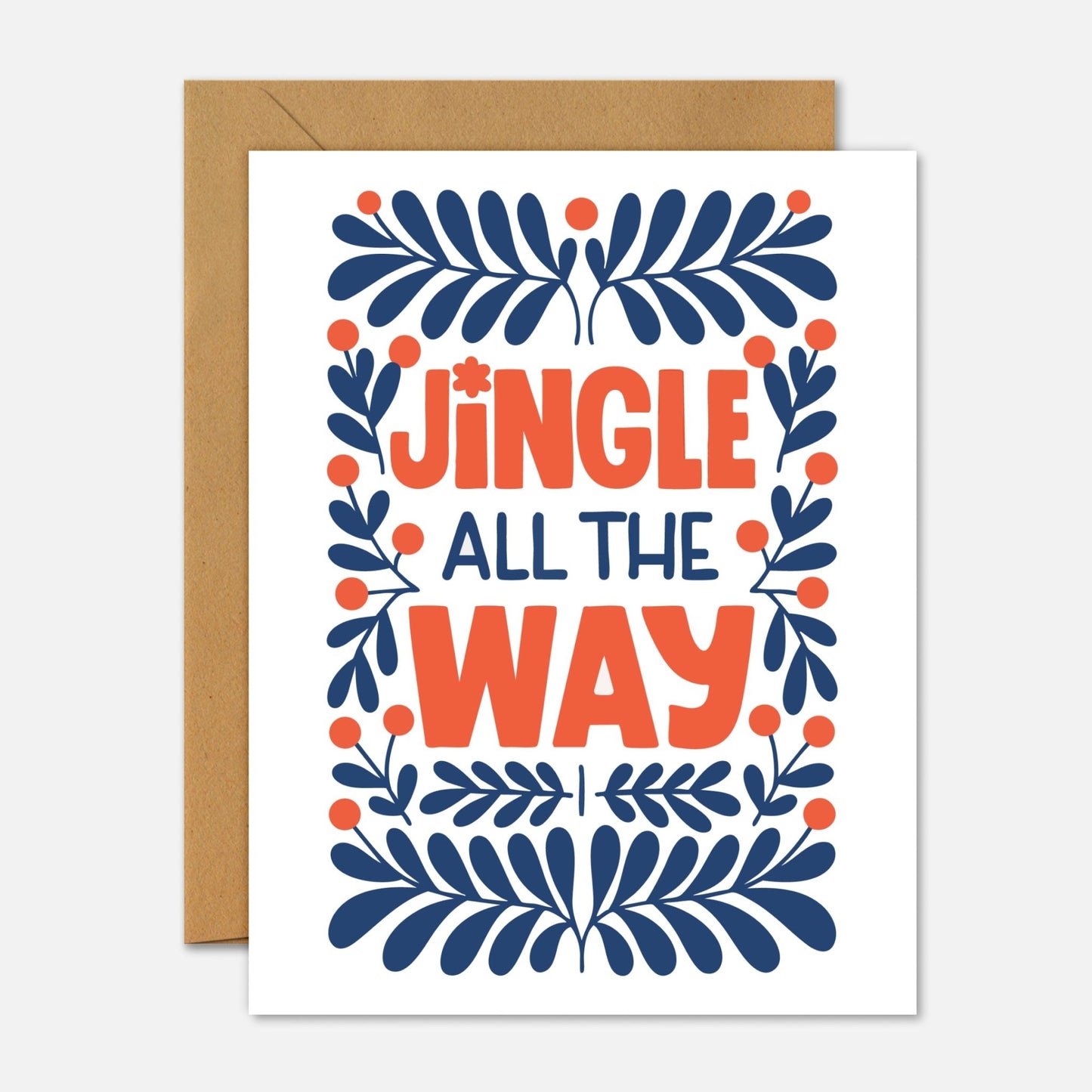 Jingle All The Way Christmas Card - Footnotes Paper