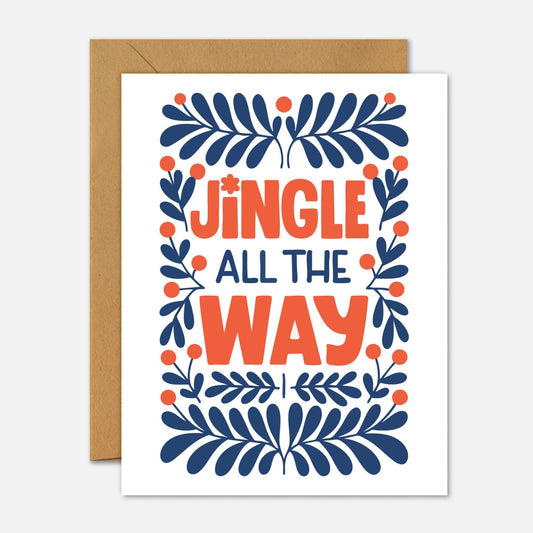 Jingle All The Way Christmas Card - Footnotes Paper