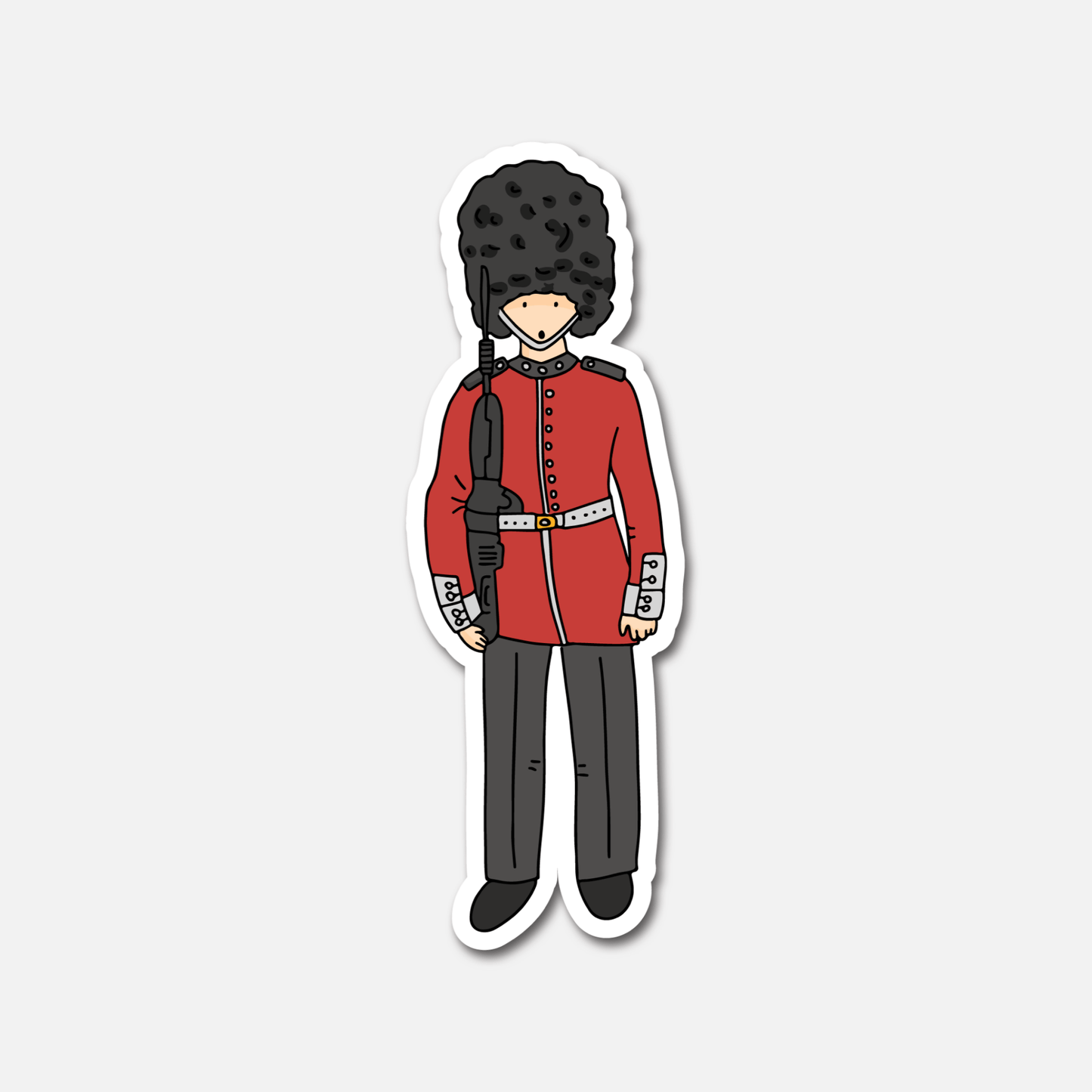 King's Guard London - Travel Sticker - Footnotes Paper