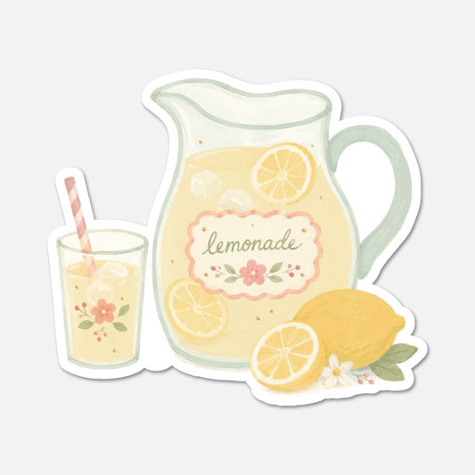 Lemonade - Cottagecore Sticker - Footnotes Paper
