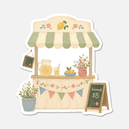 Lemonade Stand - Food Sticker - Footnotes Paper