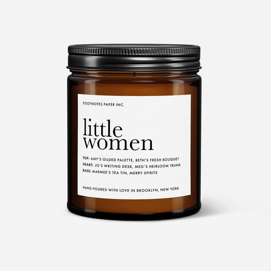Little Women Candle | Floral Woody - Footnotes Paper