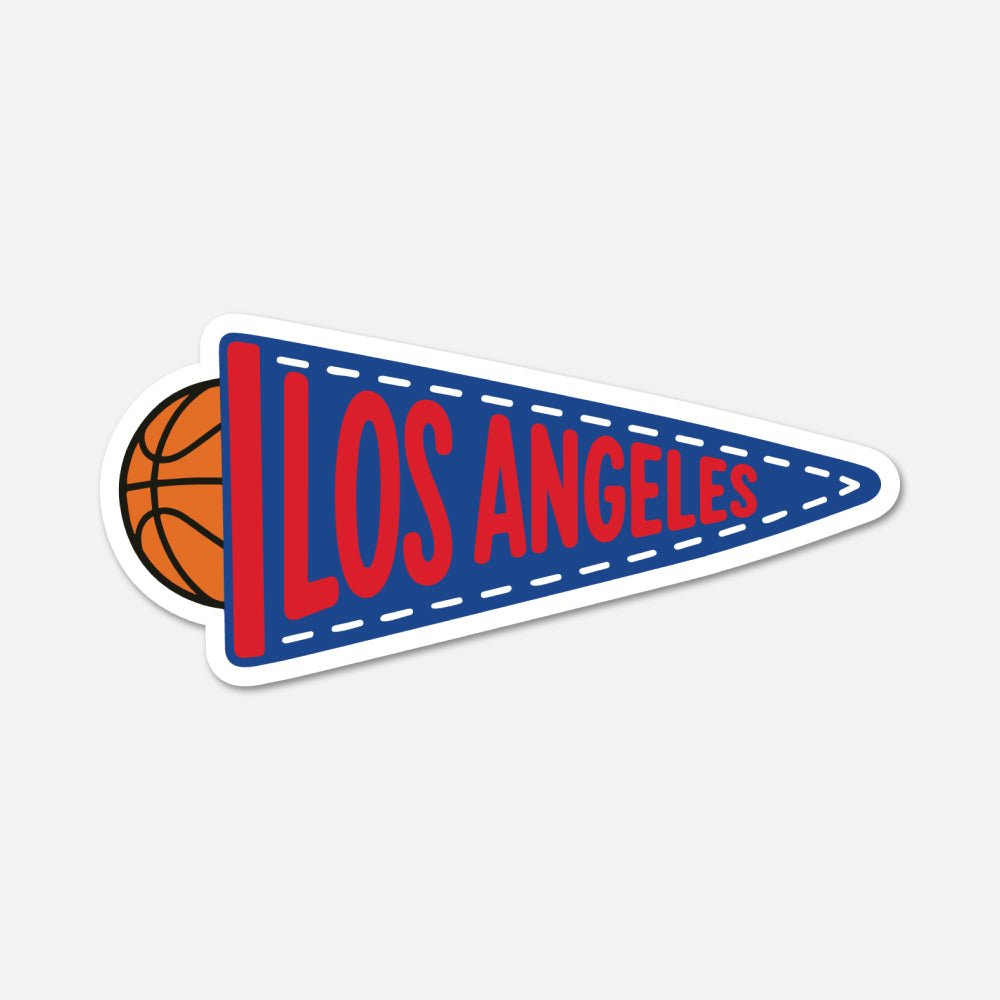 Los Angeles (C) Basketball Pennant - Sports Sticker - Footnotes Paper
