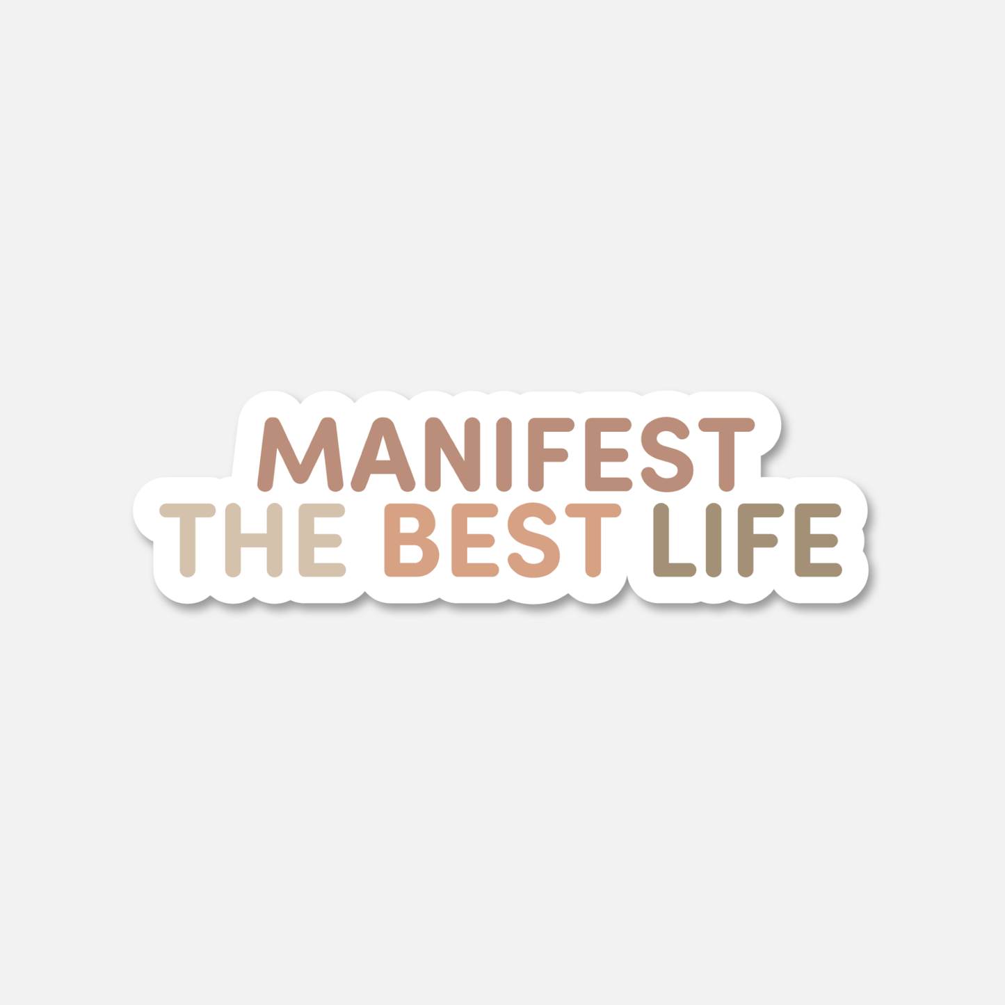 Manifest The Best Life Beige Neutral - Footnotes Paper