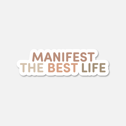 Manifest The Best Life Beige Neutral - Footnotes Paper