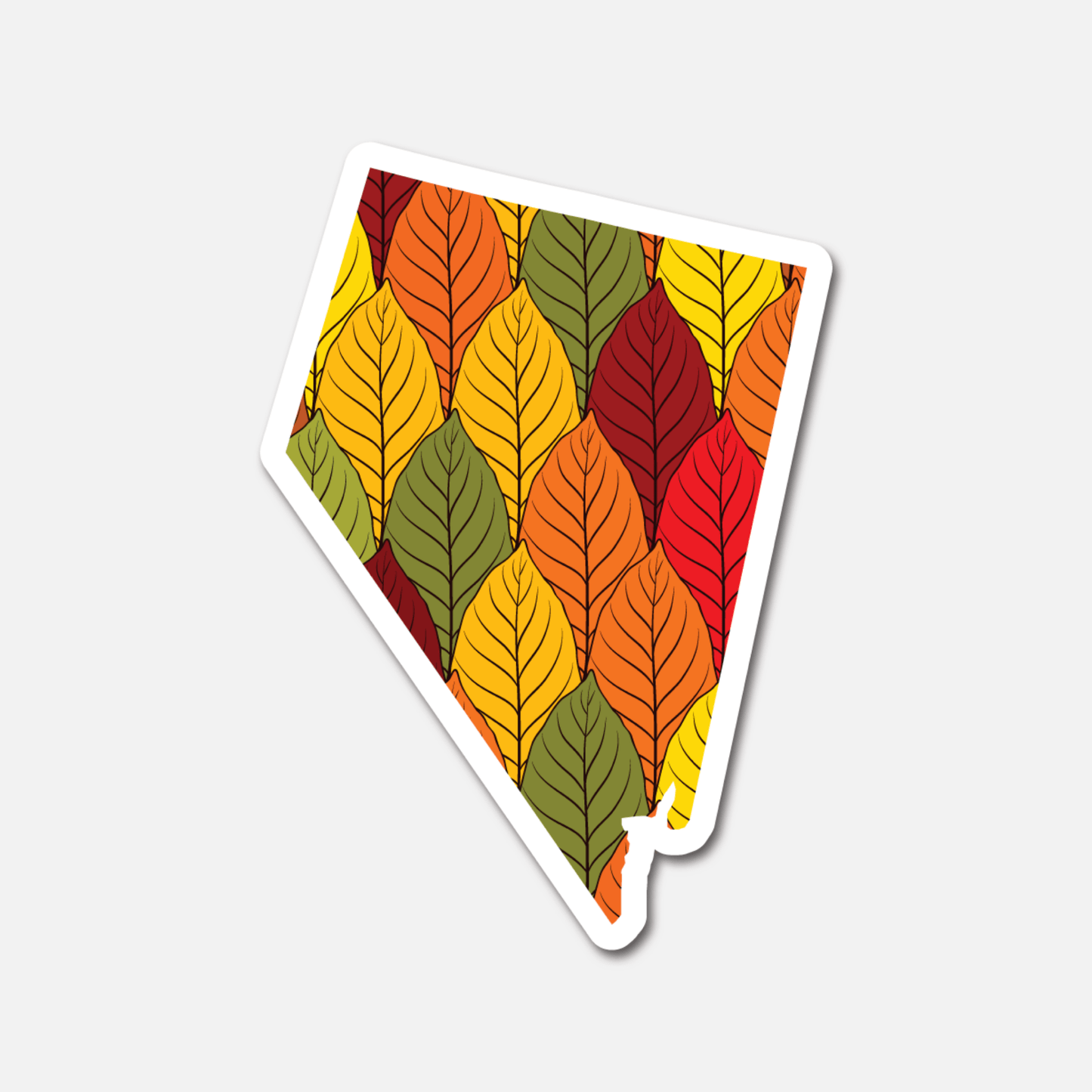 Nevada Autumn Leaves – State Sticker - Footnotes Paper