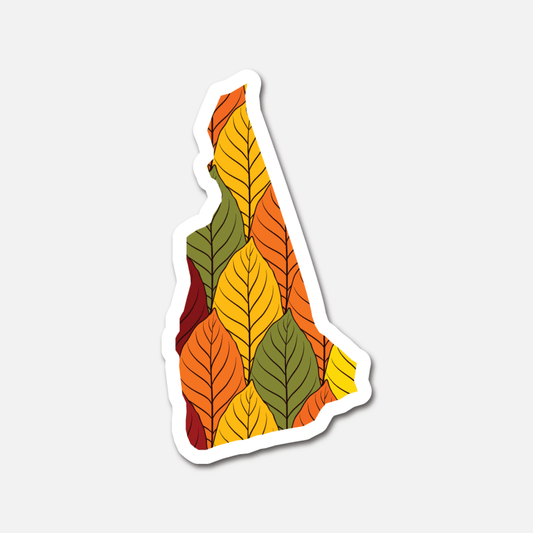New Hampshire Autumn Leaves – State Sticker - Footnotes Paper