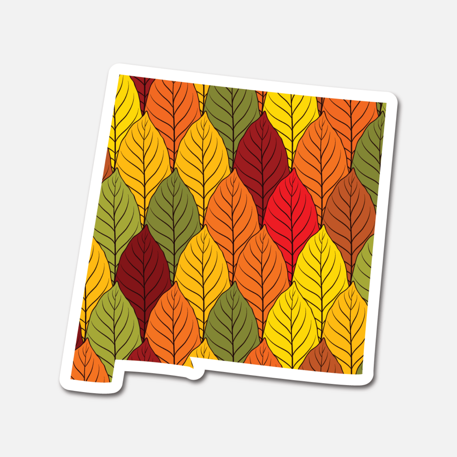 New Mexico Autumn Leaves – State Sticker - Footnotes Paper
