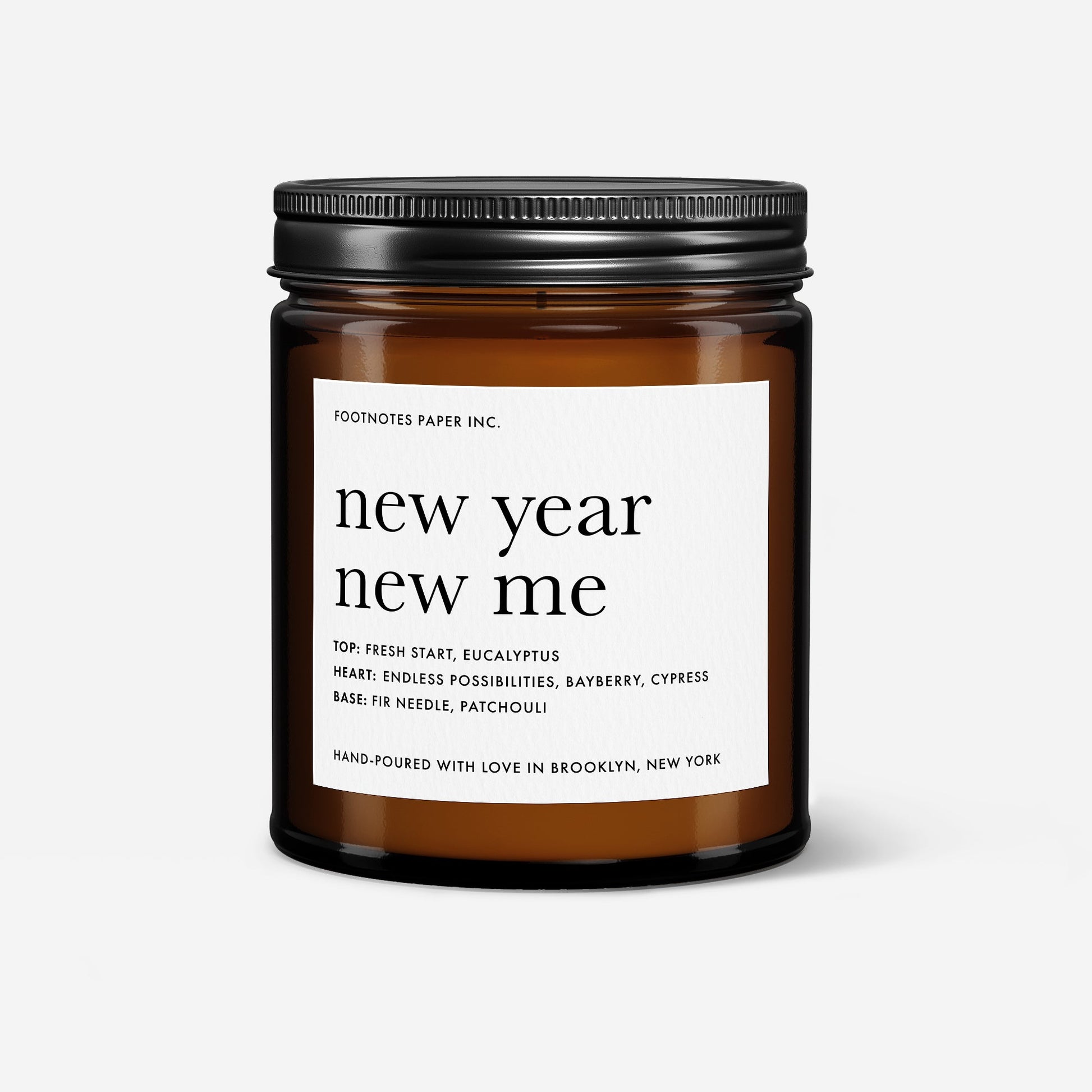 New Year New Me - Bayberry Candle - Footnotes Paper