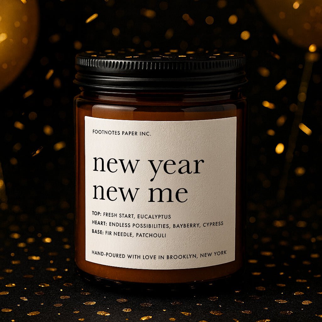 New Year New Me - Bayberry Candle - Footnotes Paper