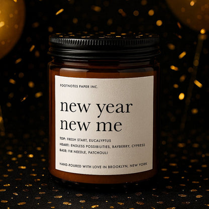 New Year New Me - Bayberry Candle - Footnotes Paper