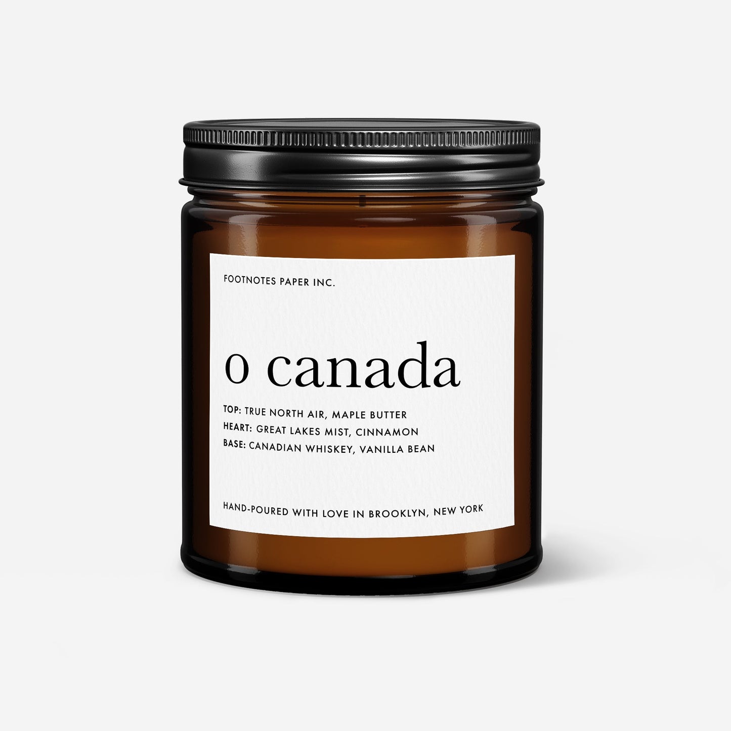 O Canada Candle | Warm Gourmand - Footnotes Paper