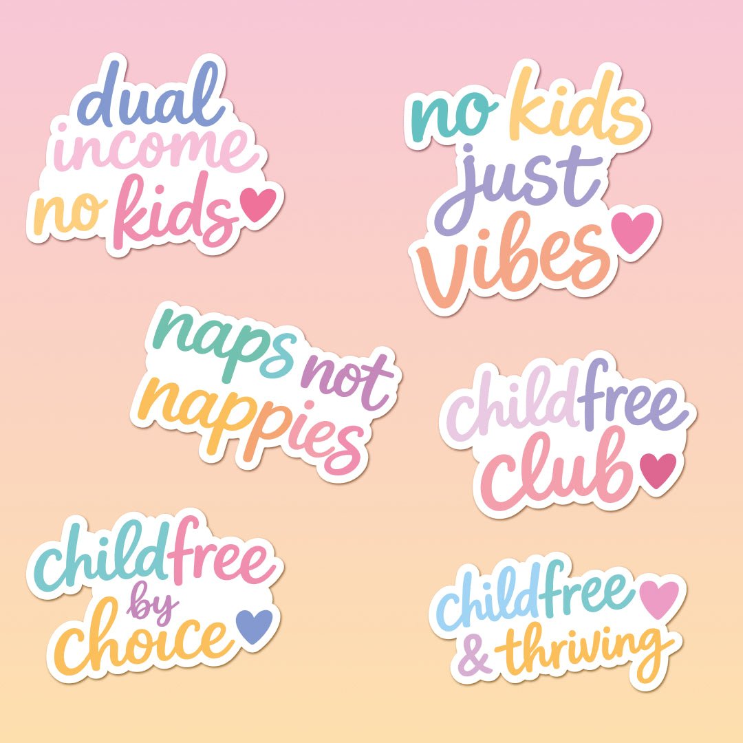 Passports Not Playdates Childfree Sticker - Footnotes Paper