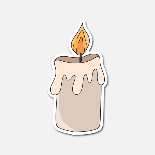 Pillar Candle - Magic Sticker - Footnotes Paper
