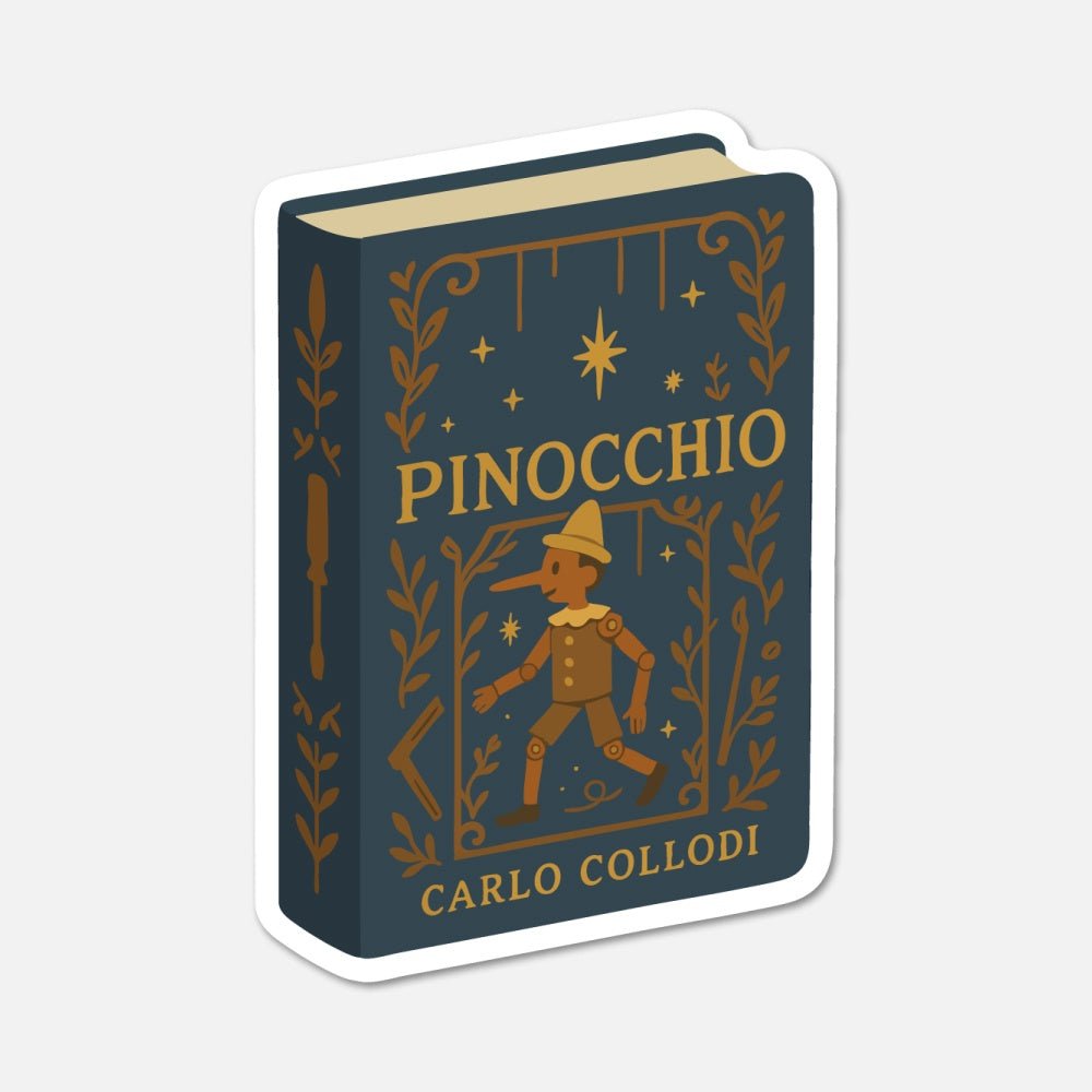 Pinocchio by Carlo Collodi - Book Sticker - Footnotes Paper