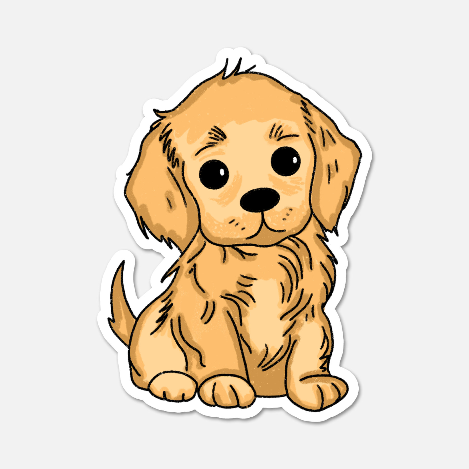 Marley Labrador Die-Cut Sticker | Waterproof Dog Decal with Matte Finish