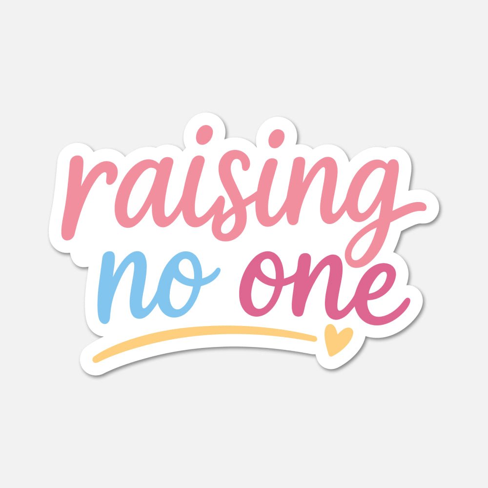 Raising No One Childfree Sticker - Footnotes Paper