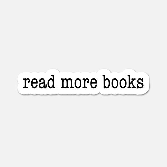 Read More Books - Bookish Sticker - Footnotes Paper