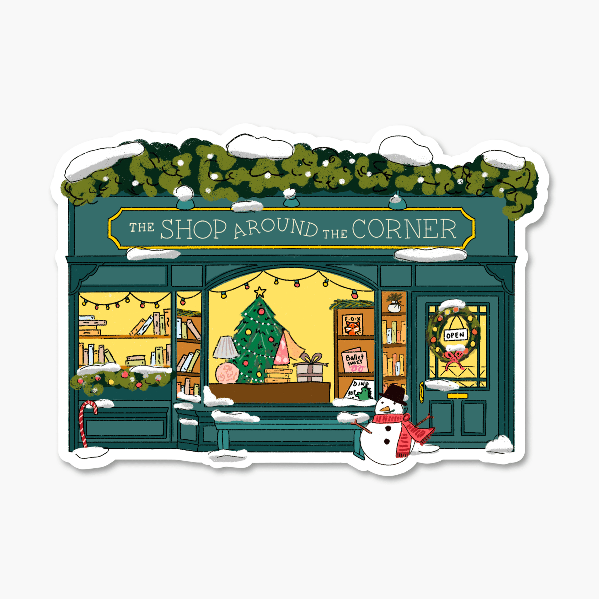 Shop Around The Corner - Winter Season - Christmas Sticker - Footnotes Paper