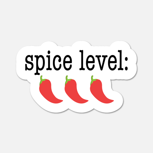 Spice Level: Chilli Pepper - Bookish Sticker - Footnotes Paper