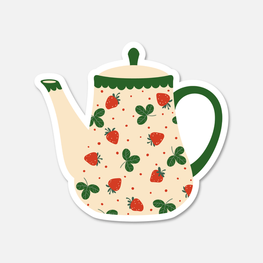 Teapot With Strawberries - Footnotes Paper