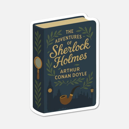 The Adventures Of Sherlock Holmes by Arthur Conan Doyle - Book Sticker - Footnotes Paper