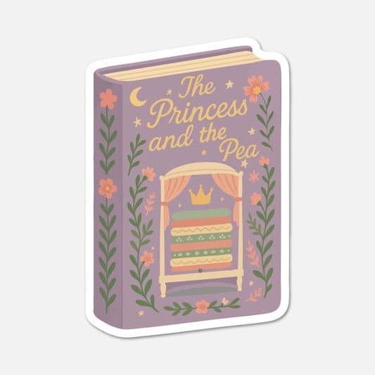 The Princess And The Pea by Hans Christian Andersen - Book Sticker - Footnotes Paper