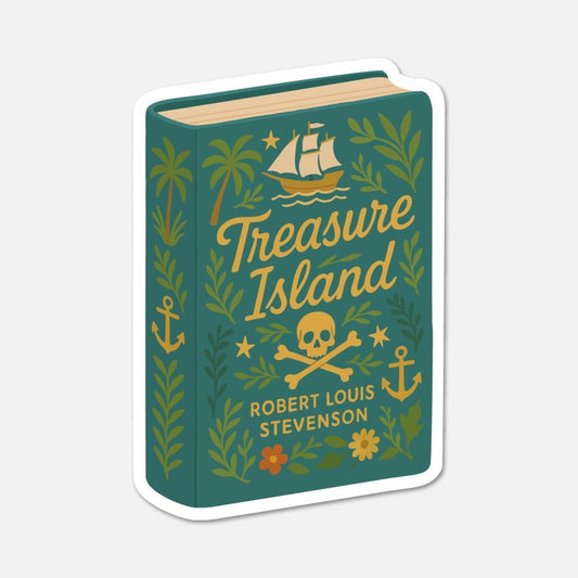 Treasure Island by Robert Louis Stevenson - Book Sticker - Footnotes Paper