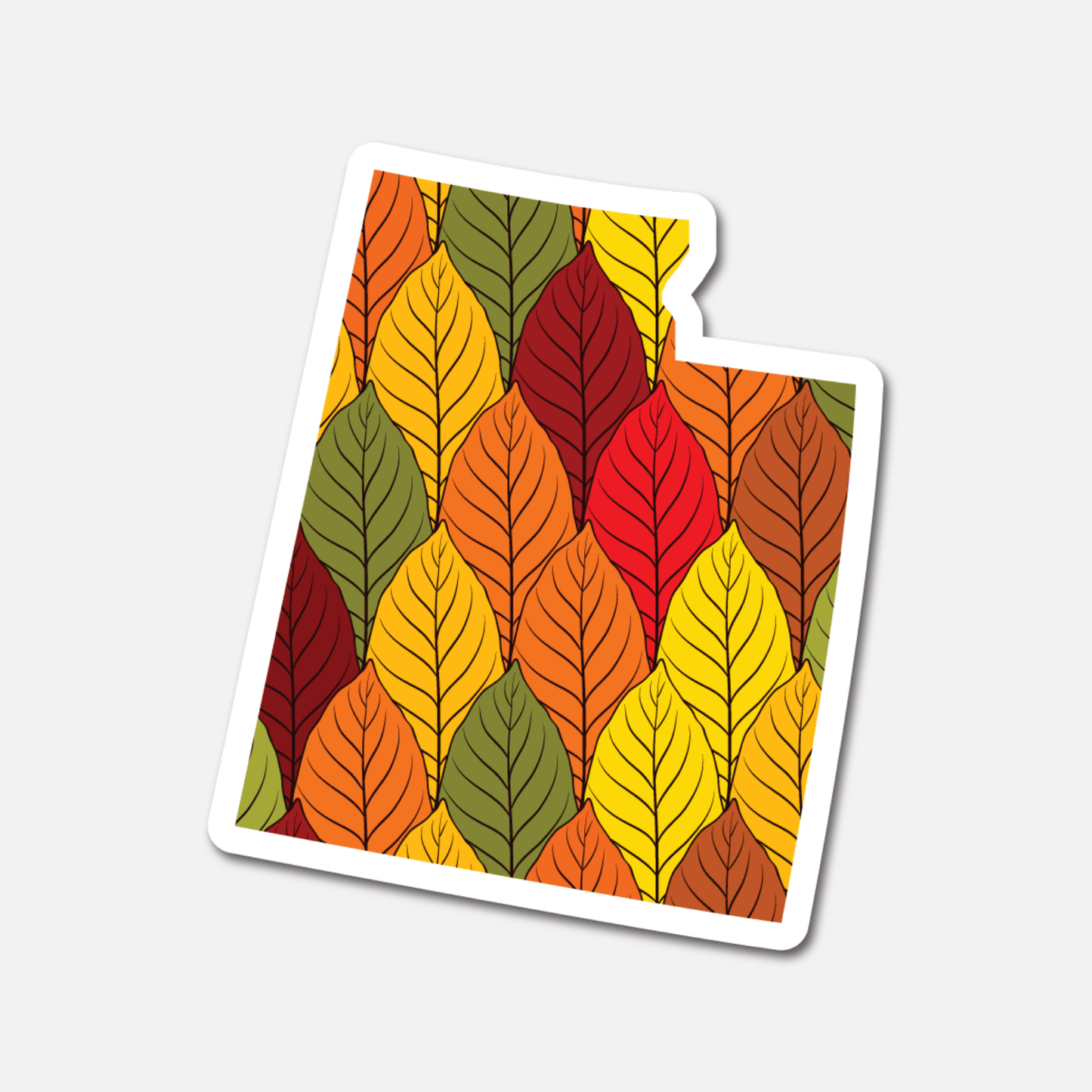 Utah Autumn Leaves – State Sticker - Footnotes Paper