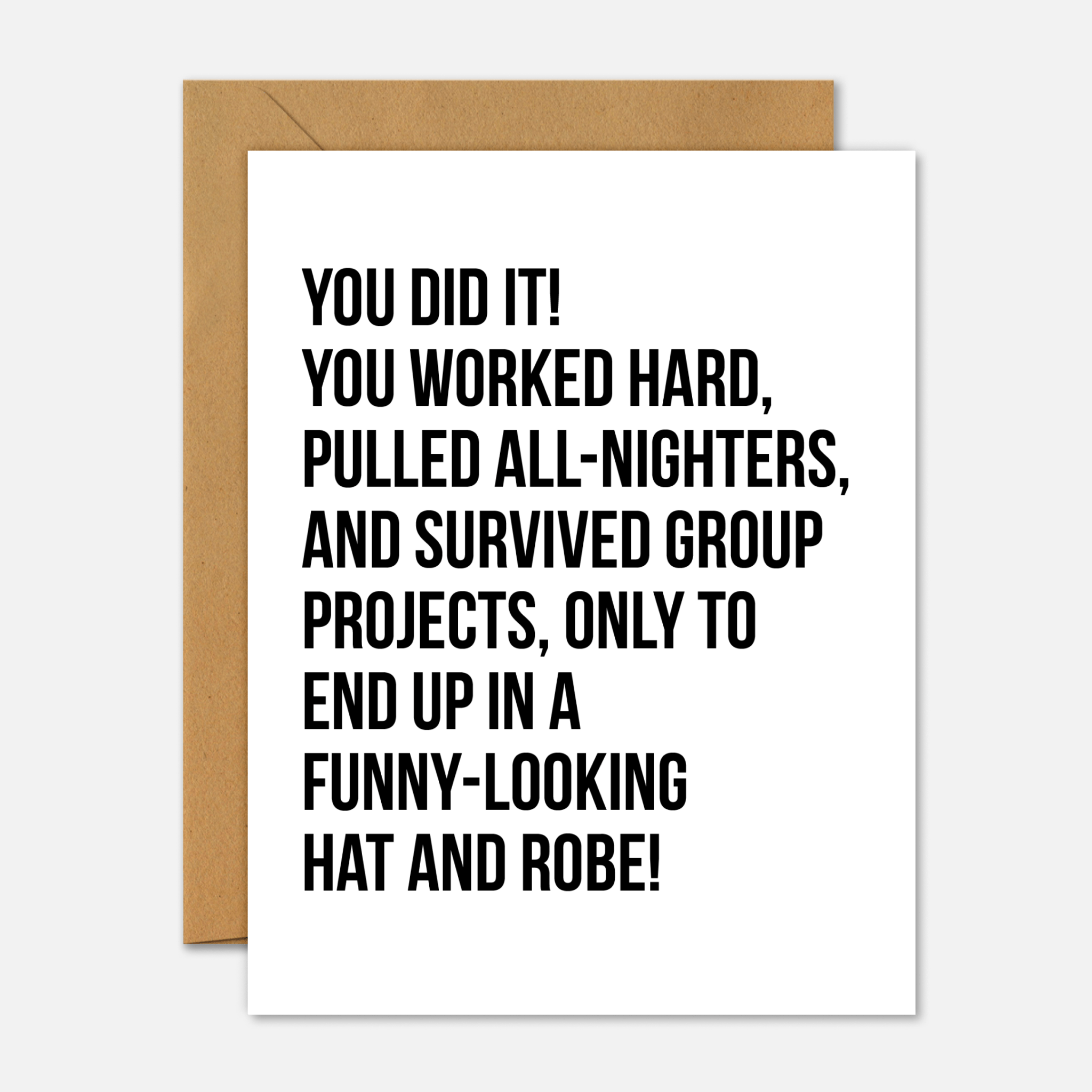 Weird Hat and Robe Graduation Card – Celebrate in Style – Footnotes Paper