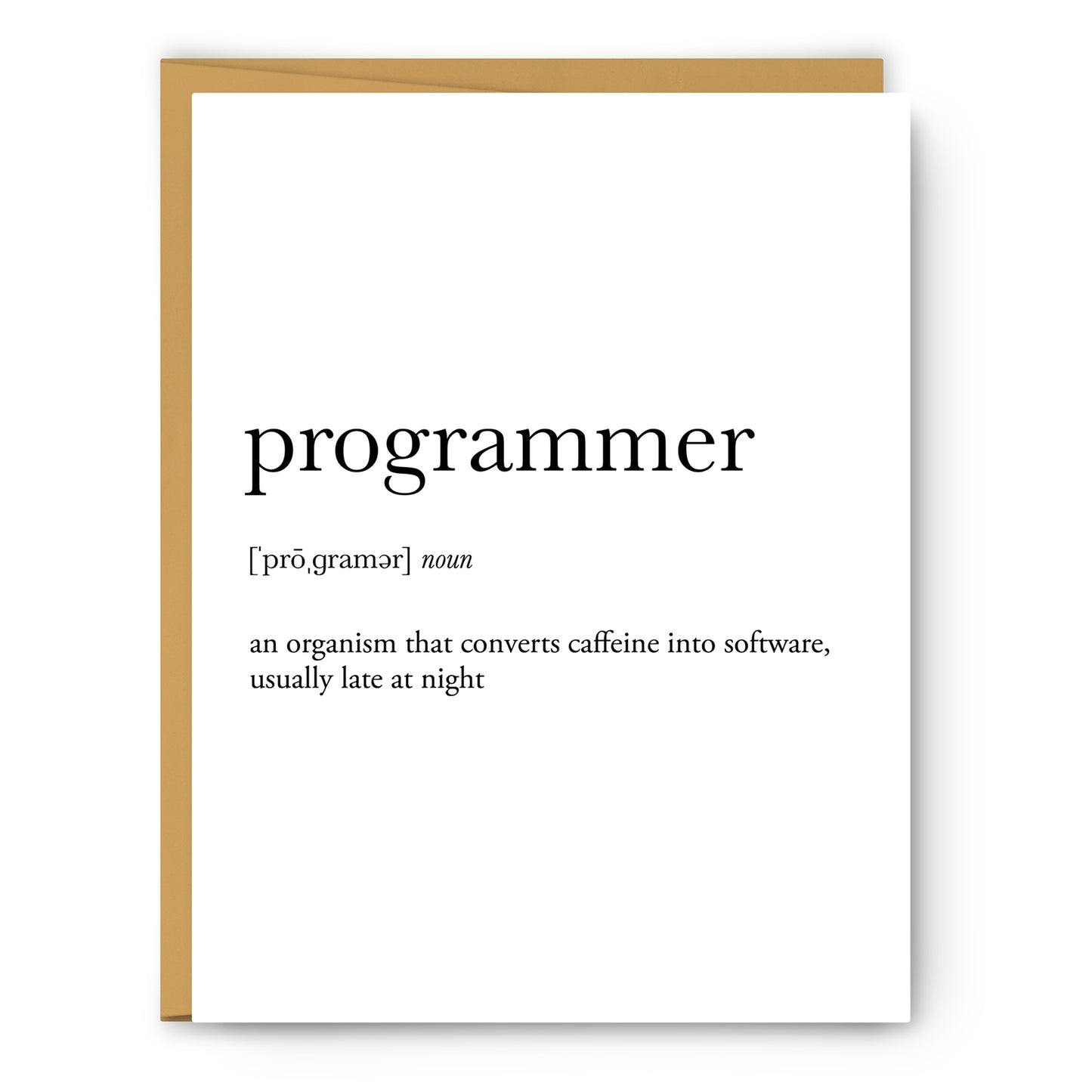 Programmer Definition - Unframed Art Print Or Greeting Card