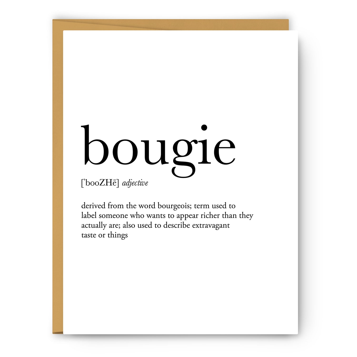 Bougie Definition Everyday Card