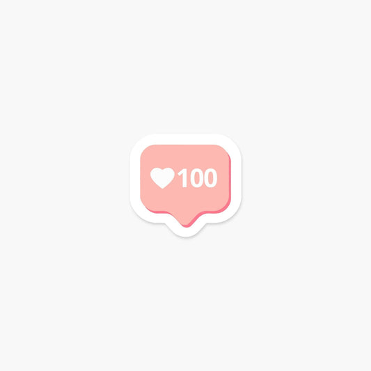 100 Likes Notification Sticker