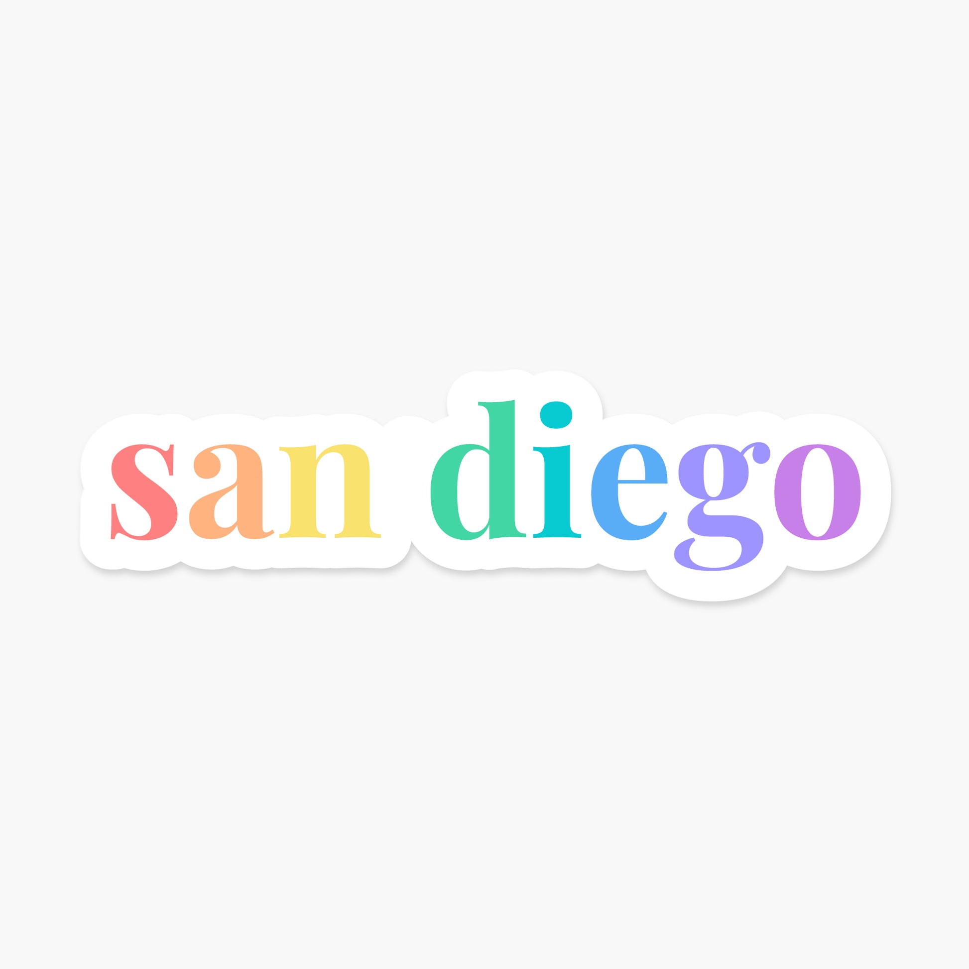 San Diego, California - Everyday Sticker | Footnotes Paper