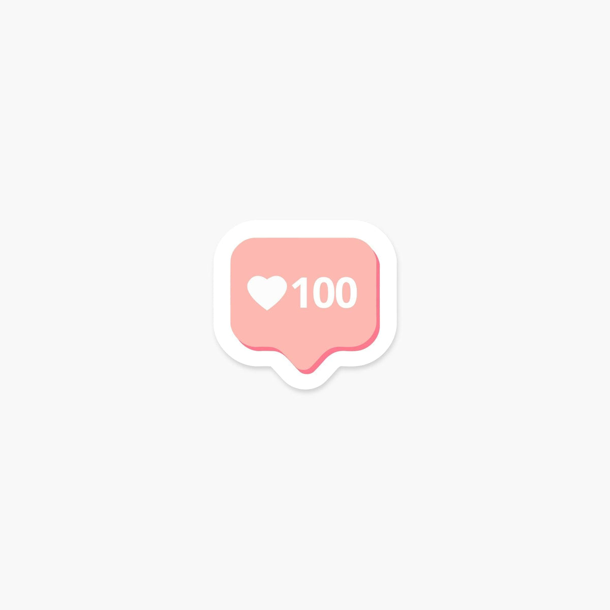 100 Likes Notification Sticker - Footnotes Paper