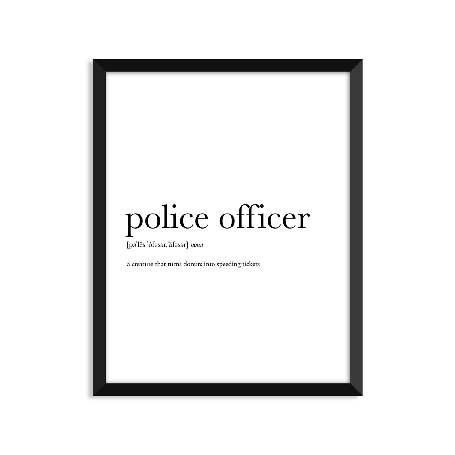Police Officer Definition Everyday Card