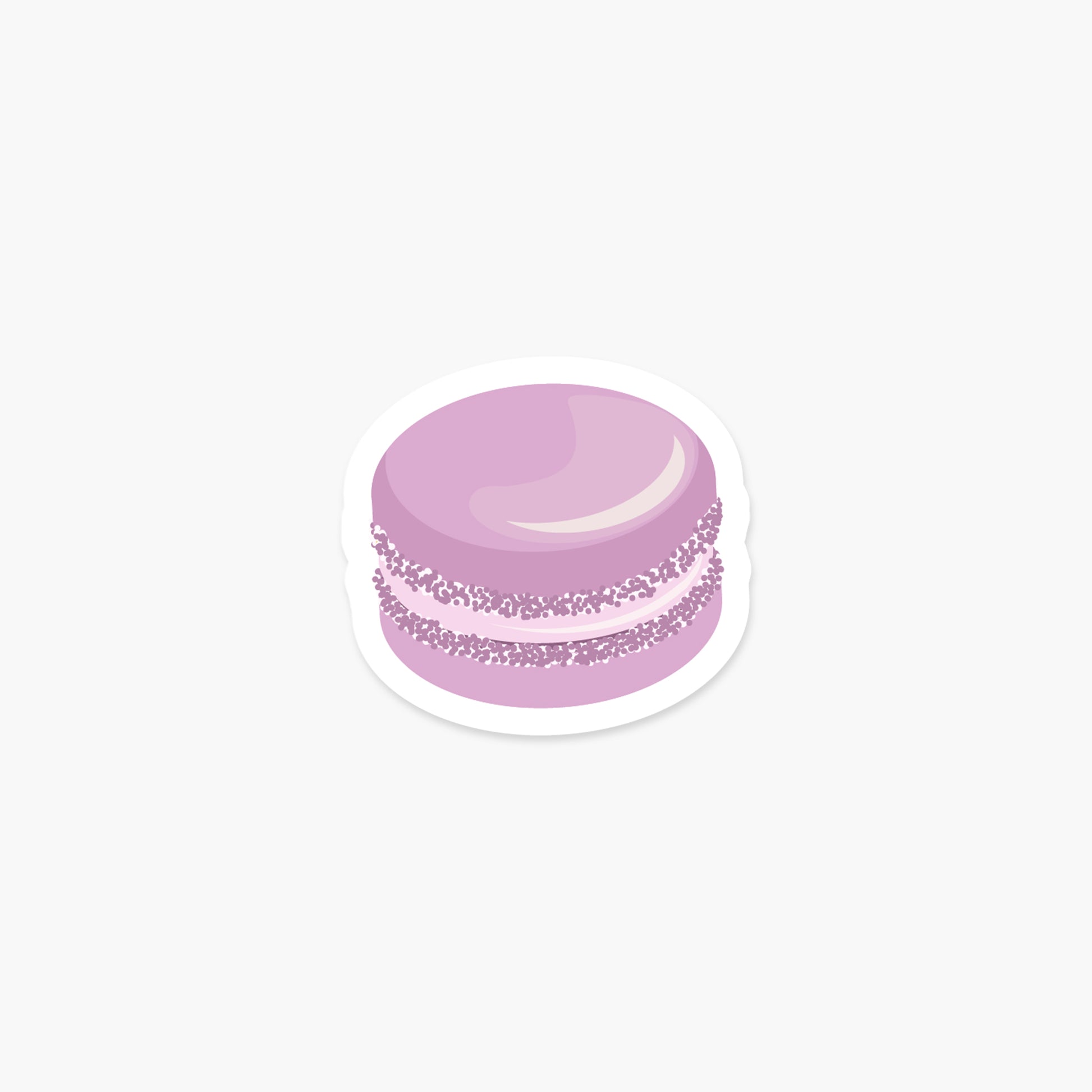 Macaroon Violet - Food Sticker | Footnotes Paper